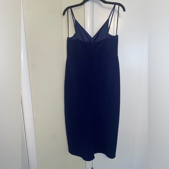 Lulu's Special Guest Navy Blue Surplice Midi Dress size XL - Picture 4 of 9